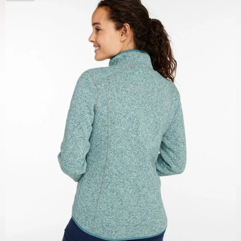 LL Bean Womens Sweater Fleece Full -Zip.  Brand new without tags. Sz. L. - Picture 3 of 3